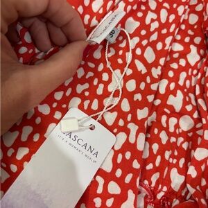 Burnt Orange and White Ascana Dress size 36